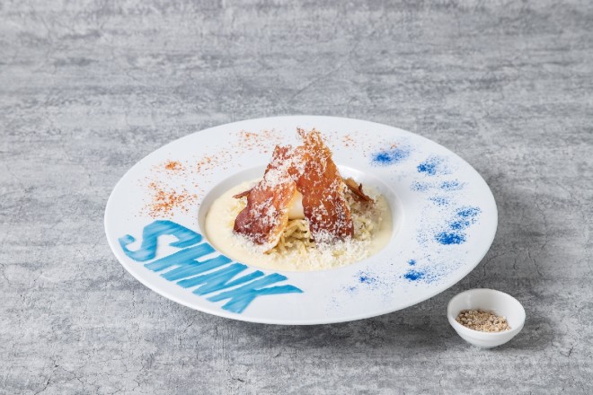 Menu highlights from the My Hero Academia Original Art Exhibition cafe featuring character-inspired dishes